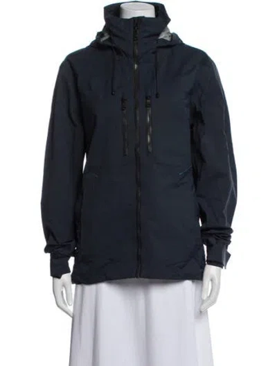 Pre-owned Aether Nylon Jacket In Blue