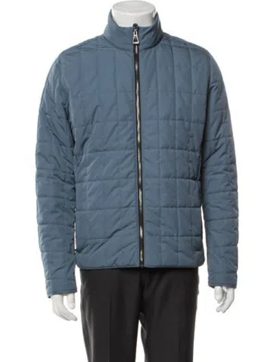Pre-owned Aether Puffer Coat In Blue