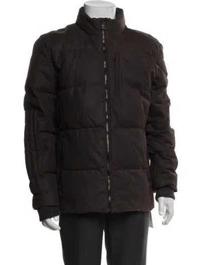 Pre-owned Aether Puffer Coat In Brown