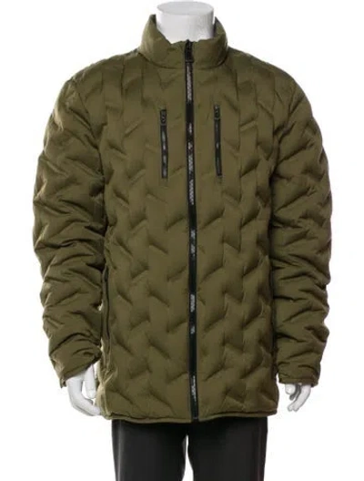 Pre-owned Aether Puffer Coat In Green