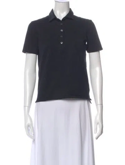Pre-owned Aether Short Sleeve Polo In Blue