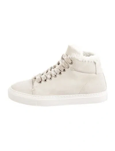 Pre-owned Aether Suede Sneakers In Neutral