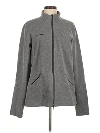 Pre-owned Aether Track Jacket In Gray
