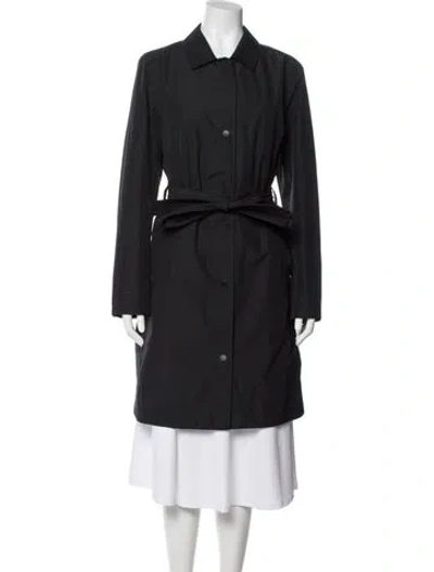 Pre-owned Aether Trench Coat In Black