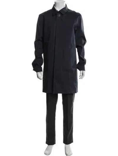 Pre-owned Aether Trench Coat In Blue