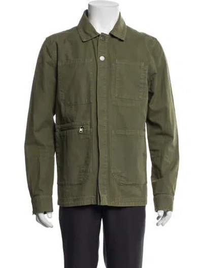 Pre-owned Aether Utility Jacket In Green