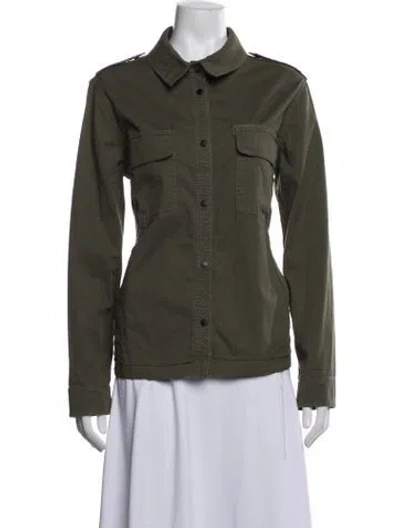 Pre-owned Aether Utility Jacket In Green