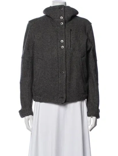 Pre-owned Aether Wool Jacket In Grey