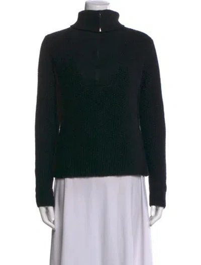 Pre-owned Aether Wool Turtleneck Sweater In Black
