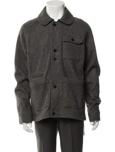 Pre-owned Aether Wool Utility Jacket In Grey