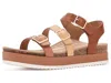 Aetrex Aria Adjustable Platform Sandals In Sand