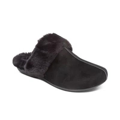 Aetrex Arianna Arch Support Slipper In Black