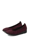 Aetrex Brianna Ballet Loafer In Burgundy In Black
