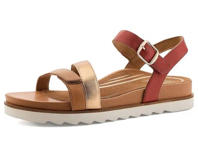 Aetrex Cass Platform Sandals In Brown