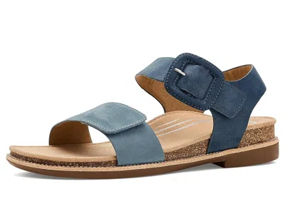 Aetrex Claire Adjustable Sandal In Blue