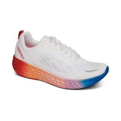 Aetrex Danika Arch Support Sneaker In White Ombre In Multi