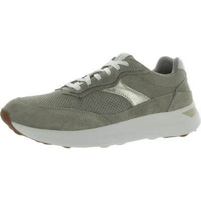 Aetrex Emily Womens Suede Metallic Casual And Fashion Sneakers In Grey