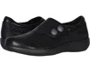 Aetrex Karina Dm500w Women's 7.5-8 Black Leather Monk Strap Dress Shoes Khd1384
