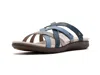 Aetrex Kasey Adjustable Slide Sandals In Blue