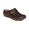 Aetrex Libby Comfort Womens Clogs - Medium Width In Brown In Brown