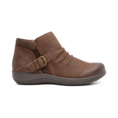 Aetrex Luna Ankle Boot In Brown