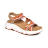 Aetrex Marz Adjustable Sport Sandal In Camel In Brown