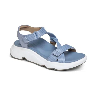 Aetrex Marz Sandal In Blue