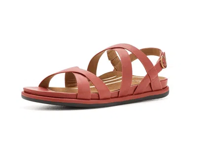 Aetrex Piper Adjustable Quarter Strap Sandals In Multi