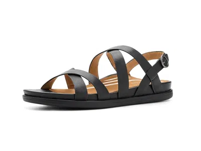 Aetrex Piper Adjustable Quarter Strap Sandals In Multi