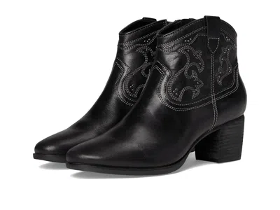 Aetrex Reagan Western Heeled Boots In Black