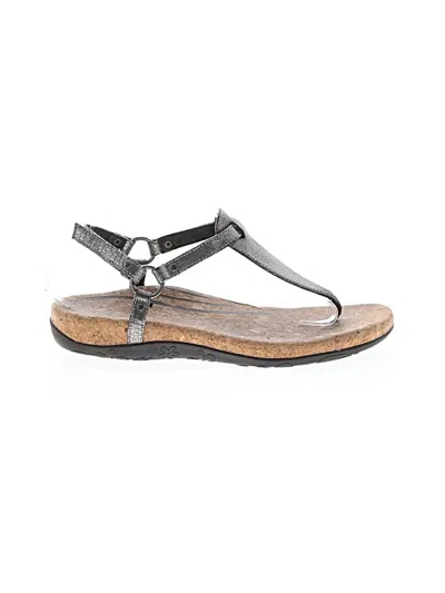 Pre-owned Aetrex Sandals In Gray