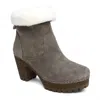 Aetrex Scarlett Boot In Mushroom In Grey