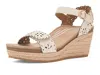 Aetrex Sydney Adjustable Wedge Sandals In Multi