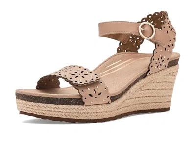 Aetrex Sydney Wedge Sandal Women's Sandals Sand Cutout: Eu 41 (us Women's 10) M (b), Leather