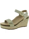 Aetrex Sydney Wedge Espadrille Sandal In Gold