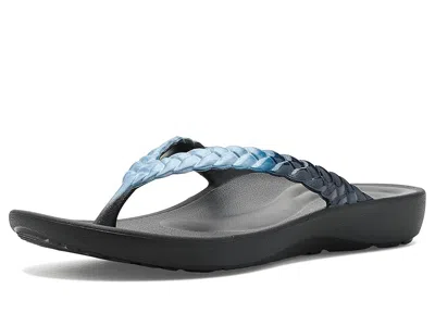 Aetrex Vicki Eva Thong Sandals Women's Sandals Blue Ombre Gloss: 11 M (b) In Black