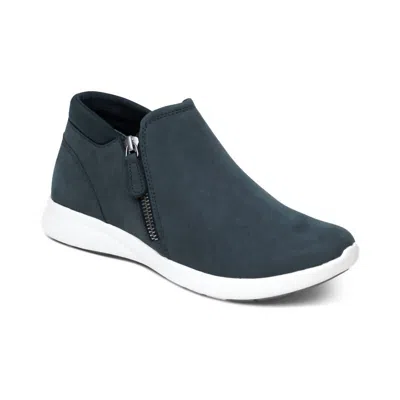 Aetrex Women's Addie Ankle Bootie In Navy In Blue