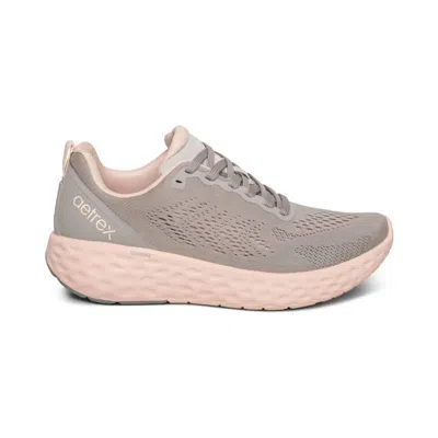 Aetrex Women's  Danika Arch Support Sneaker In Grey In Gray
