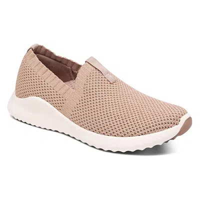 Aetrex Women's Angie Slip On Comfort Sneaker In Rose In Pink