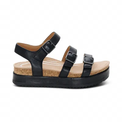 Aetrex Women's Aria Sandal In Black
