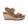 Aetrex Women's Ashley Arch Support Wedge In Taupe In Multi
