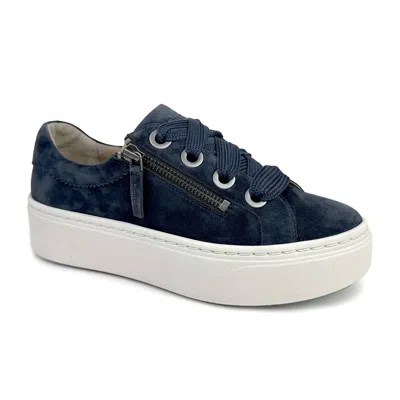 Aetrex Women's Aubrey Arch Support Platform Sneakers In Navy In Blue