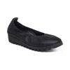 Aetrex Women's Brianna Slip-on Ballet Flat In Black In Black