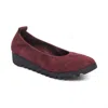 Aetrex Women's Brianna Slip-on Ballet Flat In Burgendy In Multi