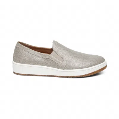 Aetrex Women's Cameron Slip-on Flat In Taupe In Neutral