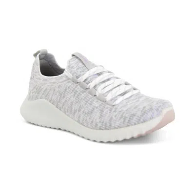 Aetrex Women's Carly Arch Support Sneakers In Lavender Multi In White