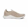 Aetrex Women Carly Sparkle Sneaker In Tan In Brown
