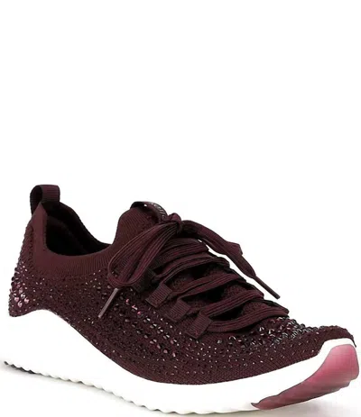 Aetrex Women's Carly Sparky Arch Support Sneaker In Burgundy