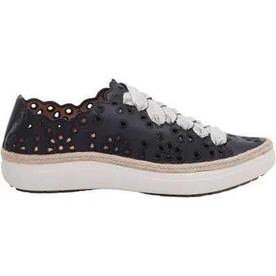 Aetrex Women's Charlotte Lace Up Sneakers In Black