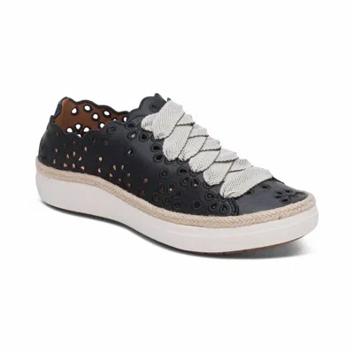 Aetrex Women's Charlotte Sneaker In Black In Multi